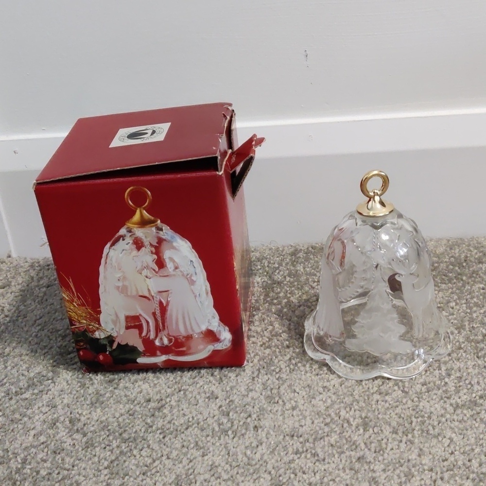 Original Vintage Walther Glas Christmas Angel Bell BNWT
